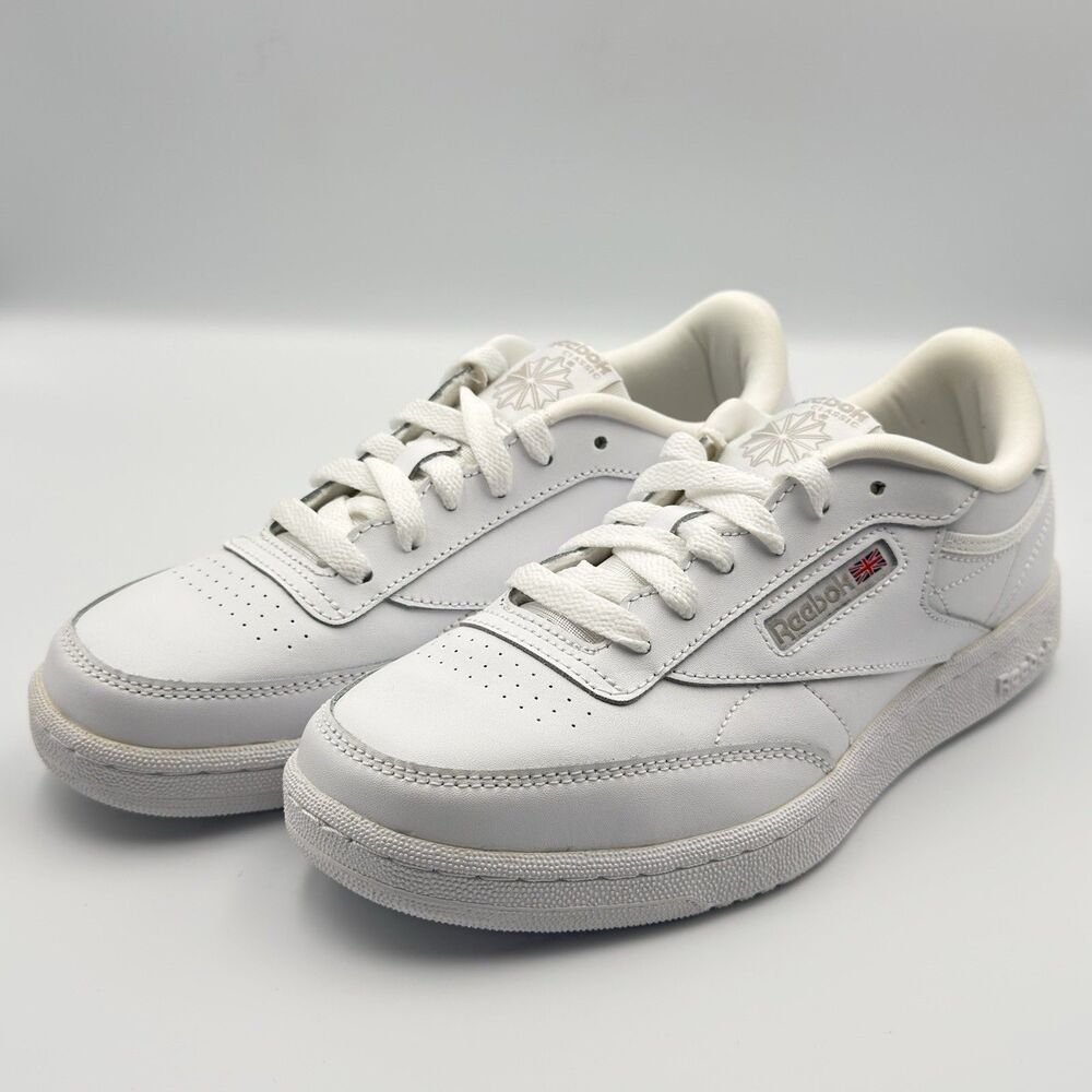 Reebok Club C Junior Tennis White Gum Sneaker Shoes Unisex Kids US Size 5